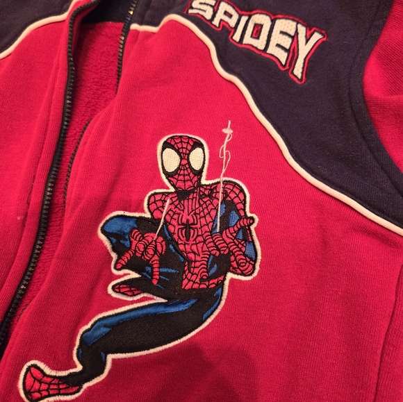 Vintage Y2K (2005) Marvel Spiderman sweatshirt track jacket - Picture 2 of 8